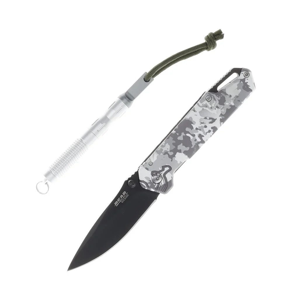 Bear & Son Edge Folding Knife 3" Drop Point Blade Truetimber White Viper 1 Bear & Son Edge Folding Knife 3" Drop Point Blade Truetimber White Viper