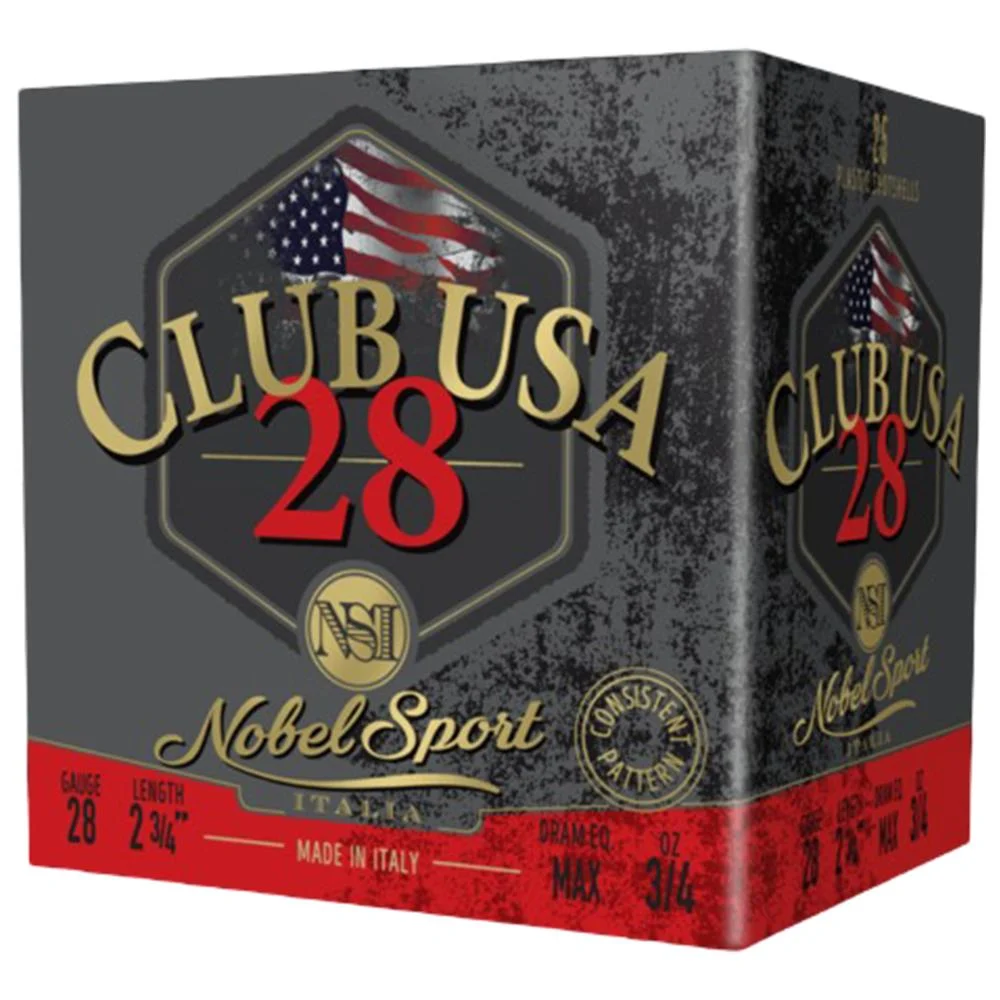 Nobel NSI 28T1 Shotshell 28 ga 2-3/4" 3/4 oz 1300 fps #7.5 25/ct 1 Nobel NSI 28T1 Shotshell 28 ga 2-3/4" 3/4 oz 1300 fps #7.5 25/ct