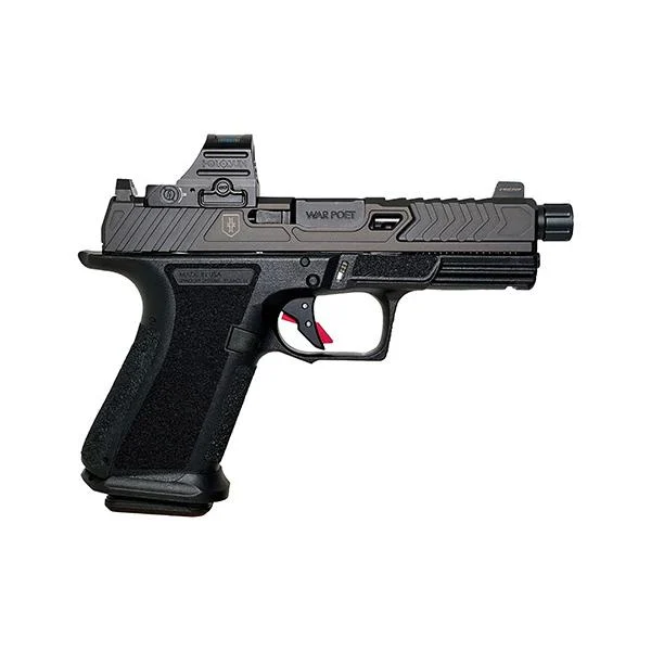 Shadow Systems MR920 War Poet Handgun 9mm Luger 15rd Magazines(2) 4.5" Fluted Threaded Barrel Black w/Holosun 507C