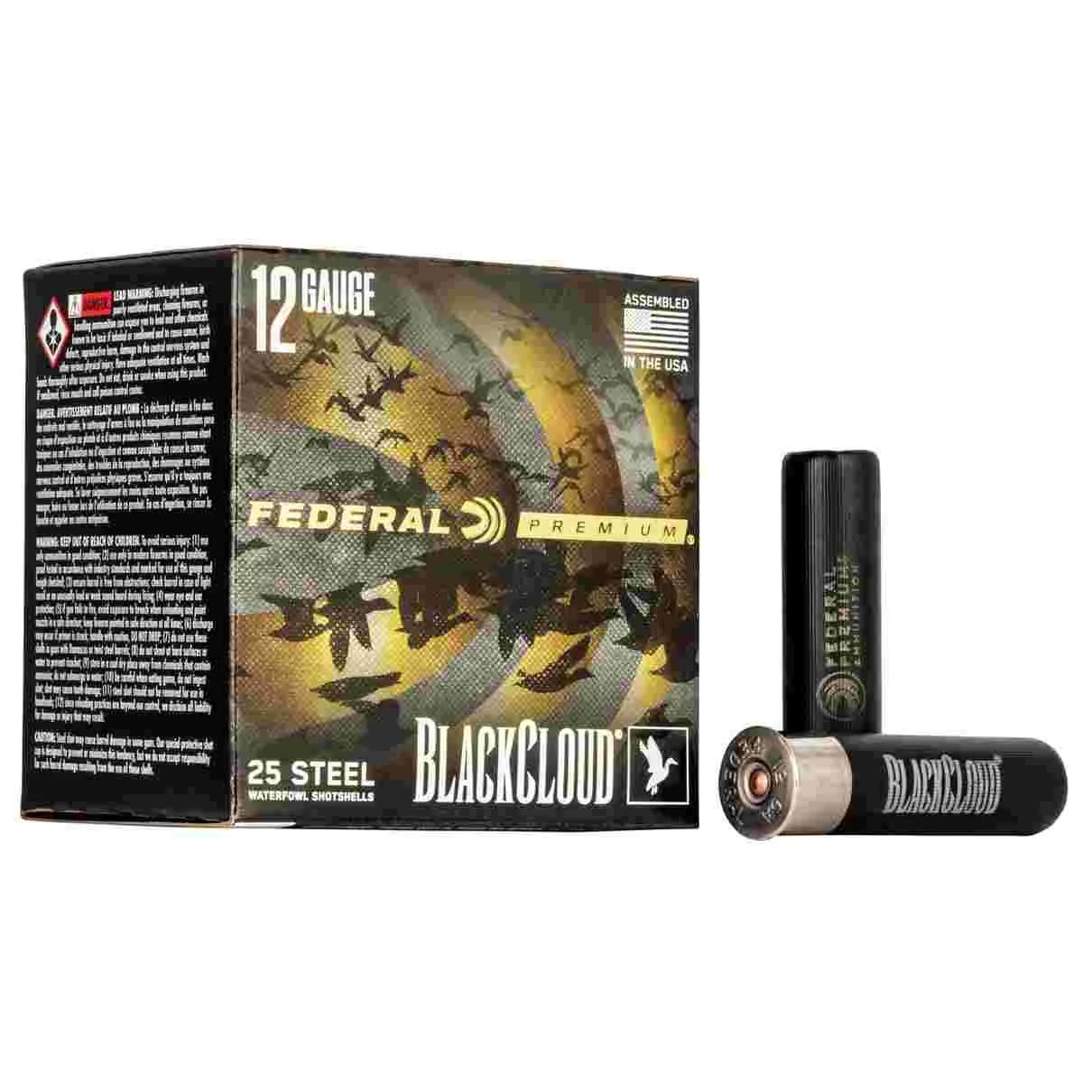 Federal Black Cloud FS Steel Shotshells 12ga. 3-1/2" 1-1/2oz #BBB 25/ct 1 Federal Black Cloud FS Steel Shotshells 12ga. 3-1/2" 1-1/2oz #BBB 25/ct