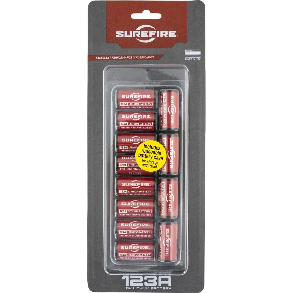 Surefire SF123A Batteries 12/ct Clamshell 1 Surefire SF123A Batteries 12/ct Clamshell