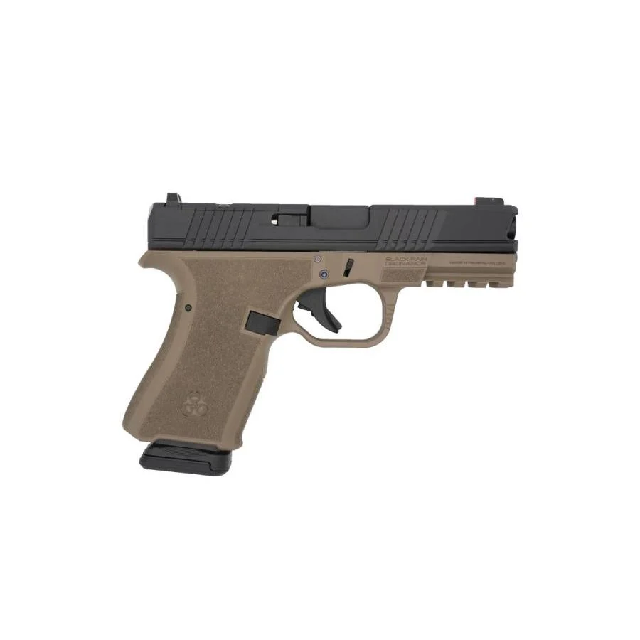 Black Rain Frontline Handgun 9mm Luger 15rd Magazine 3.75" Barrel FDE/Black Finish Optic Ready 1 Black Rain Frontline Handgun 9mm Luger 15rd Magazine 3.75" Barrel FDE/Black Finish Optic Ready