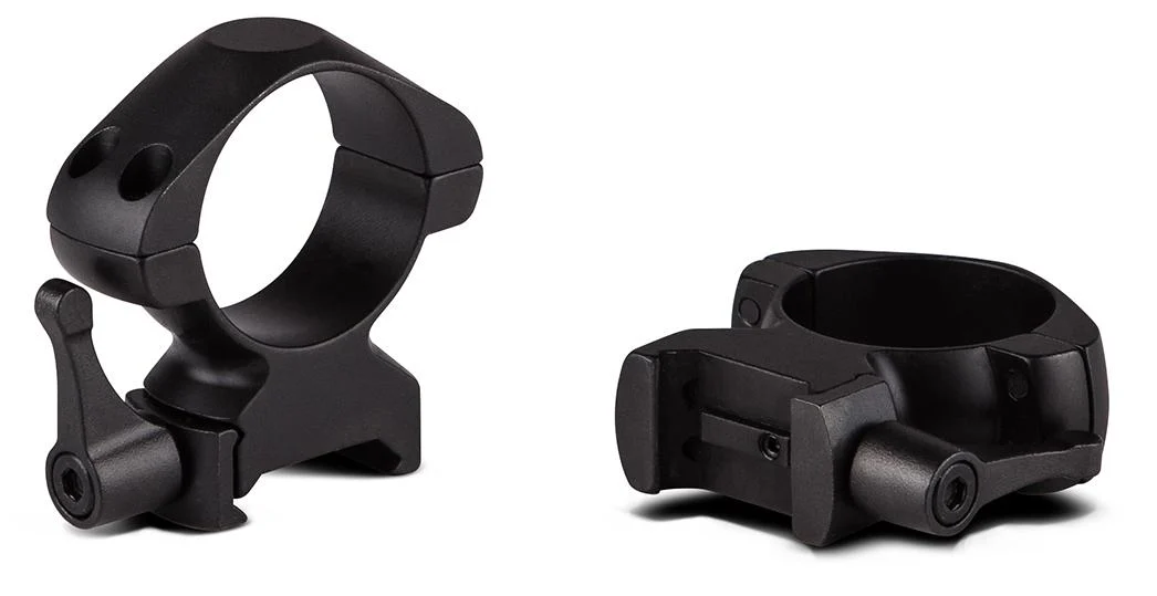 Konus 2-Piece Steel Riflescope Rings With Quick Release Lever 30mm High - Matte Black 1 Konus 2-Piece Steel Riflescope Rings With Quick Release Lever 30mm High - Matte Black