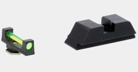 Ameriglo Green Fiber .115 FRONT Black REAR for Glock Gen5 17-19-19X-26-34-45 1 Ameriglo Green Fiber .115 FRONT Black REAR for Glock Gen5 17-19-19X-26-34-45