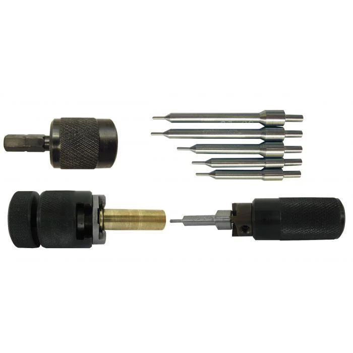 Lyman E-ZEE Trimmer Rifle Set 5 Pilots for .223 .243 .270 30-06 & .308 1 Lyman E-ZEE Trimmer Rifle Set 5 Pilots for .223 .243 .270 30-06 & .308
