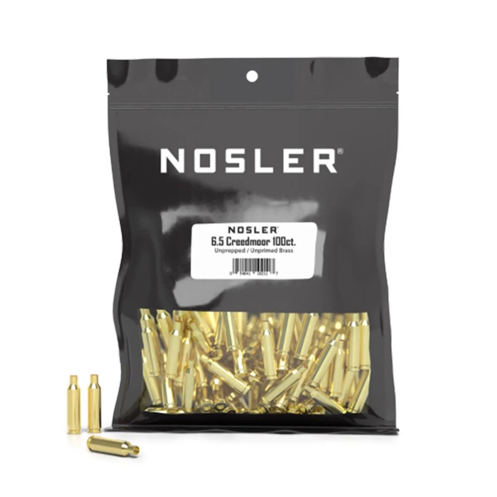 Nosler Unprimed Unprepped Brass Rifle Cartridge Cases 6.5 Creedmoor NOS HS 100/ct (BULK) 1 Nosler Unprimed Unprepped Brass Rifle Cartridge Cases 6.5 Creedmoor NOS HS 100/ct (BULK)