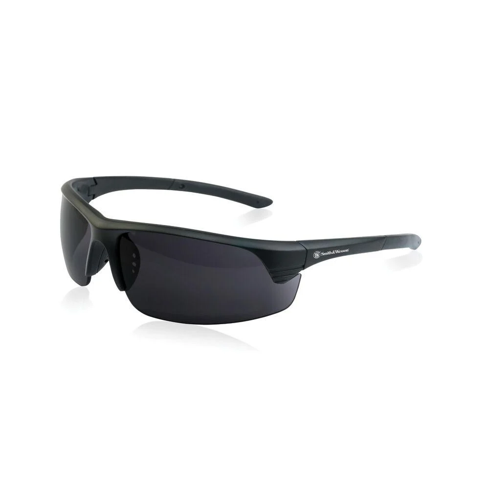 Smith & Wesson Corporal Shooting Glasses Half Frame Black with Smoke Lens 1 Smith & Wesson Corporal Shooting Glasses Half Frame Black with Smoke Lens