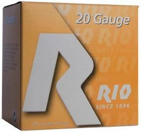 Rio Field Shotshells 20 ga 2 3/4" 2 3/4 dr 1 oz #8 1250 fps 25/ct 1 Rio Field Shotshells 20 ga 2 3/4" 2 3/4 dr 1 oz #8 1250 fps 25/ct