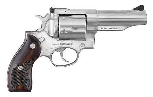 Ruger Redhawk 45 Auto 6rd 4.2" Barrel Stainless Steel Laser Hardwood Grip