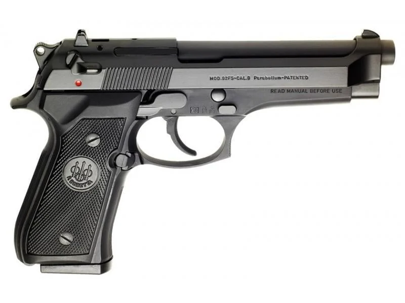 BERETTA 92FS 9MM PISTOL BLACK/BRUNITION 3-15RD MAGAZINES