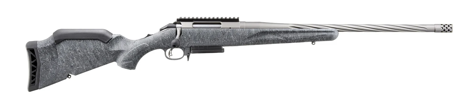 RUGER AMERICAN G2 243WIN RFL 22" GRY SPLATTER 3RD