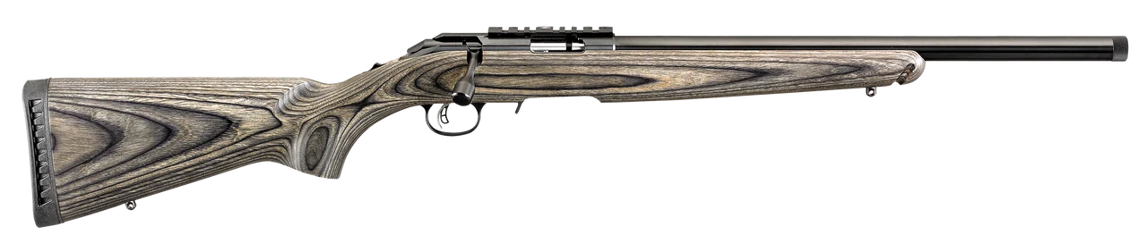 RUGER AMER RIMFIRE TRGT 22WMR RFL BLK LAM STK 18"