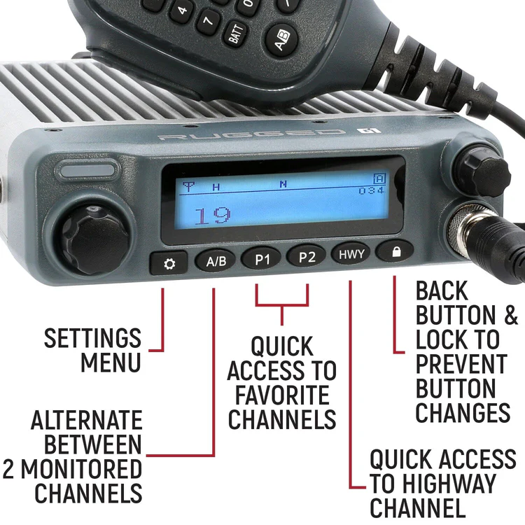 Rugged G1 ADVENTURE SERIES Waterproof GMRS Mobile Radio 2 Rugged G1 ADVENTURE SERIES Waterproof GMRS Mobile Radio